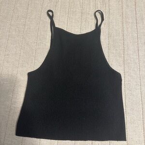 Urban Outfitters Black Ribbed Tank Top